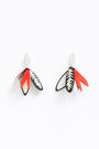 Pendientes cortos hojas coral Pendientes cortos hojas coral