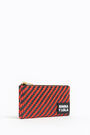 Monedero plano M trenzado rojo Monedero plano M trenzado rojo