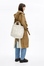 Bolso shopper L acolchado nylon piedra Bolso shopper L acolchado nylon piedra