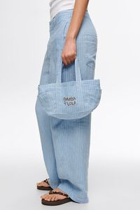 Bolso mini lino azul claro