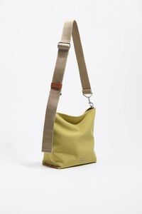 Bolso Carlino peque&ntilde;o gabardina pistacho