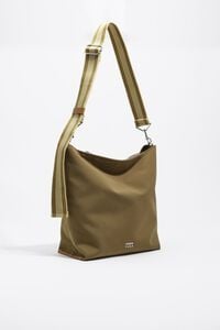 Bolso Carlino grande gabardina oliva