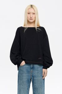 Camiseta algod&oacute;n negra