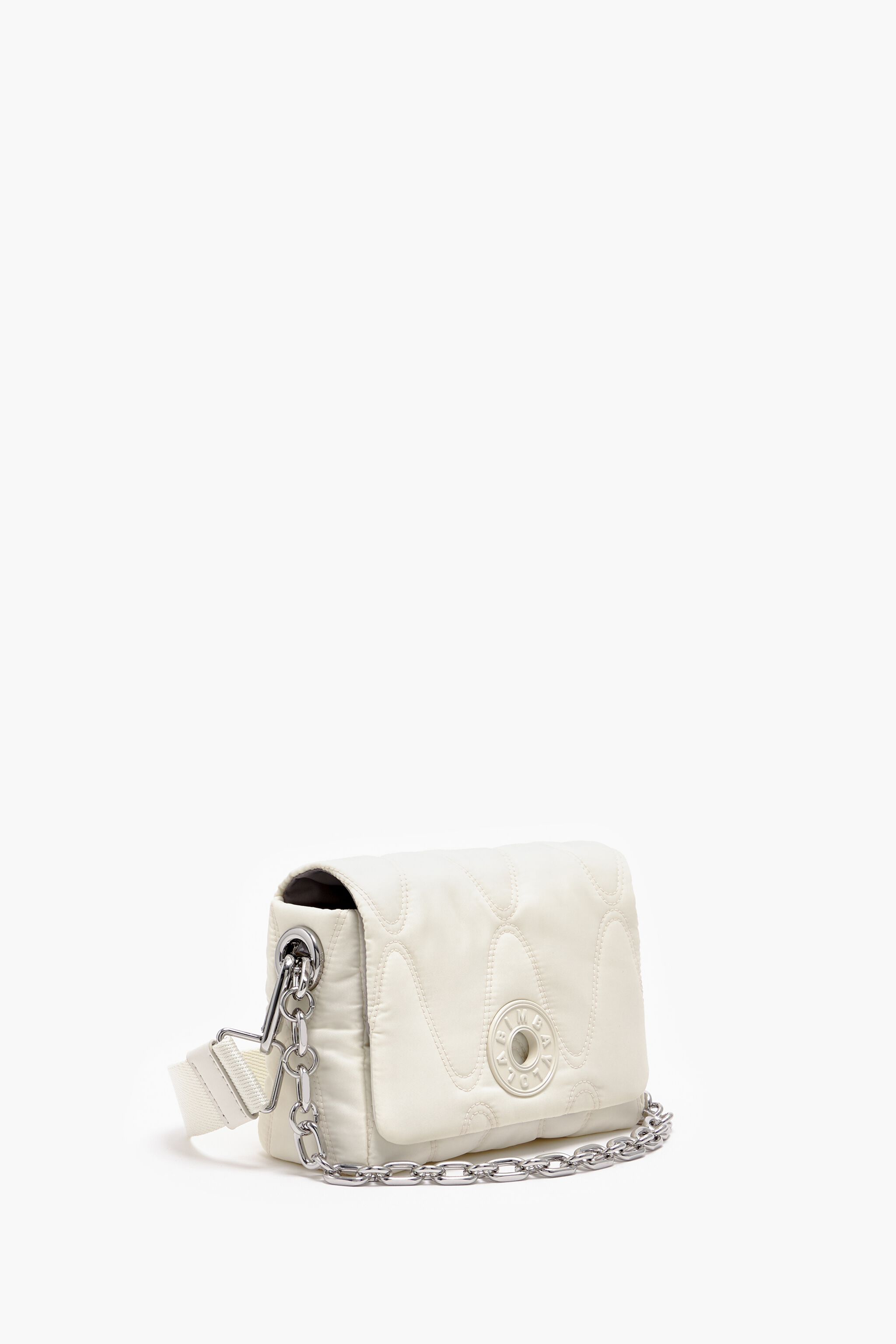 Bolso bandolera S nylon hueso