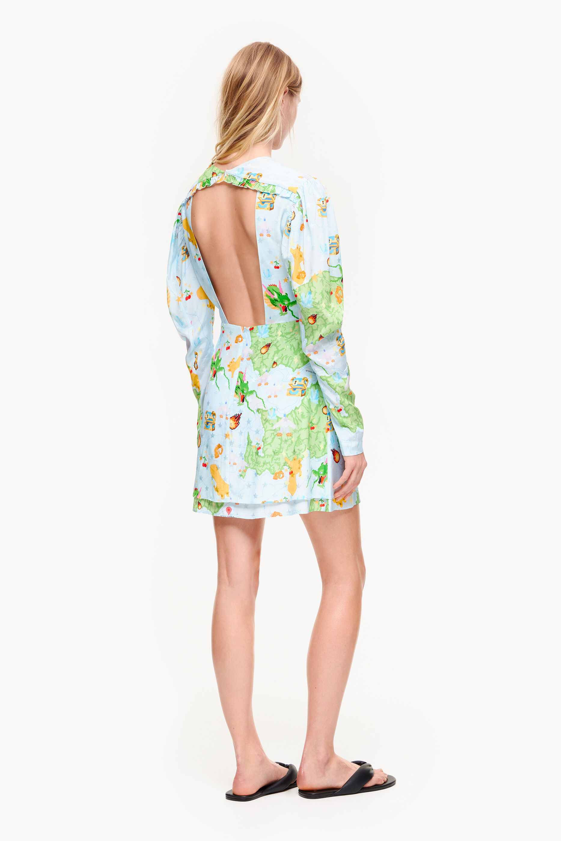 Vestido fluido 2024 corto
