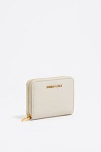 Cartera nylon blanco piedra