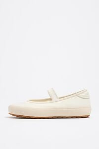 Bailarina deportiva vulcanizada canvas blanco Bailarina deportiva vulcanizada canvas blanco