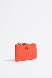 Monedero piel coral