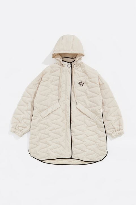 Chaquetón acolchado marfil Chaquetón acolchado marfil