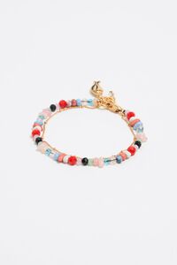 Collar piedras multicolor pez y caballito de mar