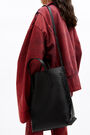 Bolso shopper vertical M piel negro Bolso shopper vertical M piel negro