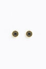 Pendientes pequeños logo negro Pendientes pequeños logo negro