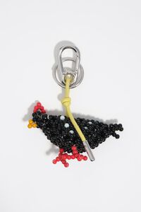 Llavero beads gallina
