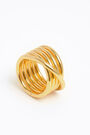 Anillo aros entrelazados dorado Anillo aros entrelazados dorado