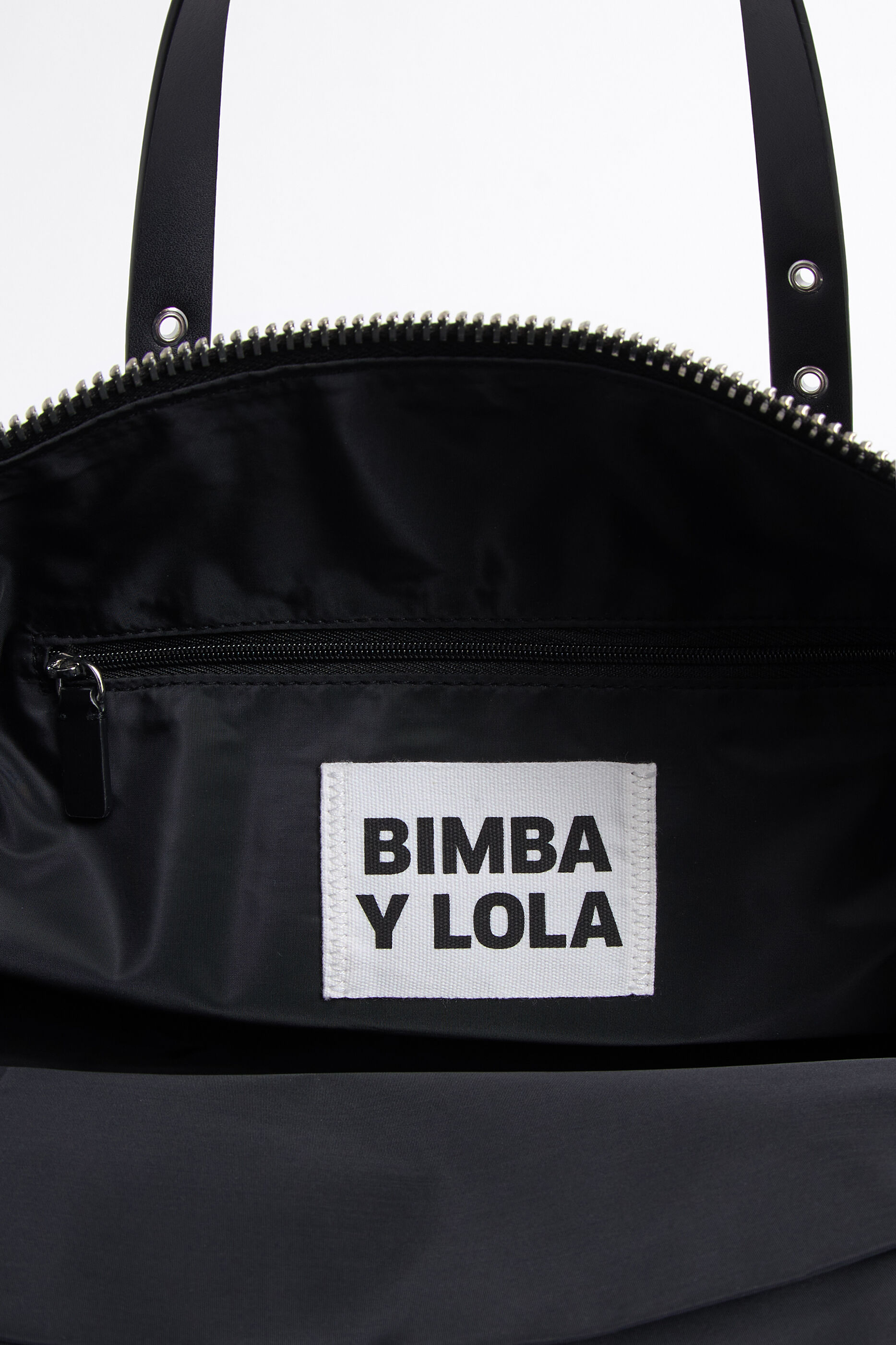 Bolso shopper L nylon negro