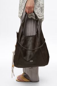 Bolso de hombro Paper grande piel caf&eacute;