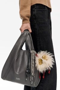 Bolso Paper mediano piel gris