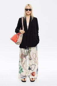 Pantalón jogger lino Camaleón marfil