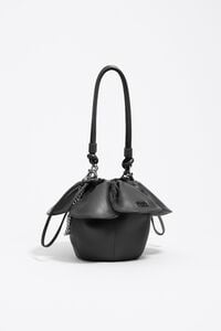 Bolso Pétalo piel negro