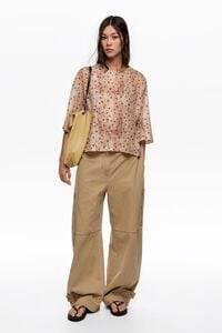 Camiseta boxy devor&eacute; watercolor Dots