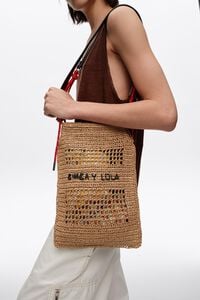 Bolso Market efecto rafia natural