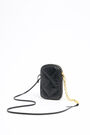 Minibolso móvil piel acolchada negro Minibolso móvil piel acolchada negro