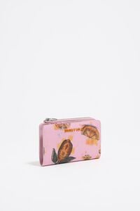 Cartera compacta print Lemons rosa