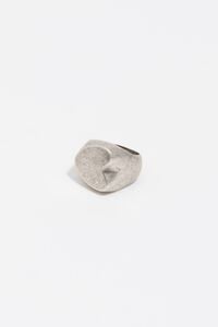 Anillo me&ntilde;ique coraz&oacute;n plateado