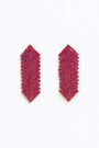 Pendientes largos fucsia Pendientes largos fucsia