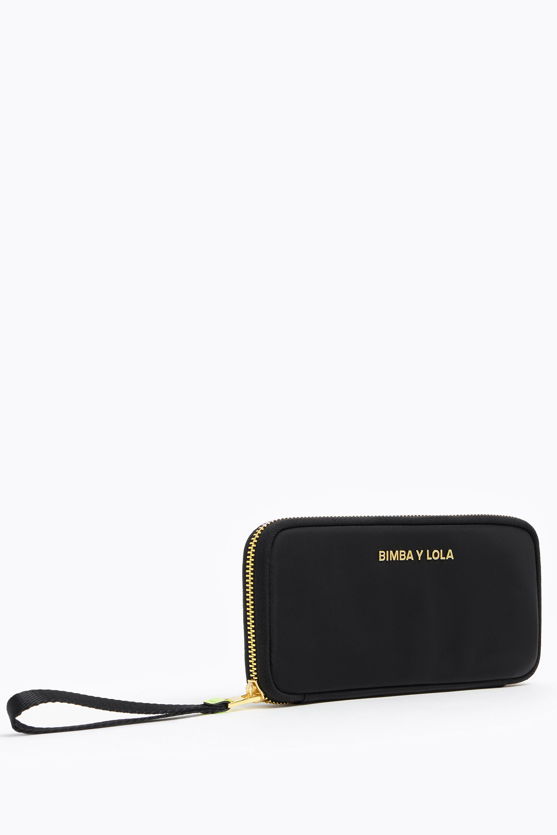 Billetera libro nylon negra