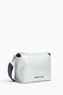 Bolso bandolera rectangular L piel plata Bolso bandolera rectangular L piel plata