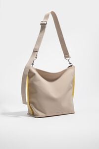 Bolso Carlino mediano gabardina arena