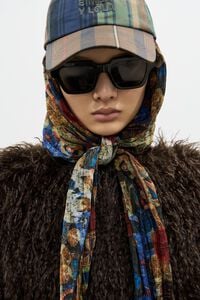 Gorra patchwork cuadros algod&oacute;n