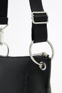Bolso bandolera trapecio S piel negro Bolso bandolera trapecio S piel negro