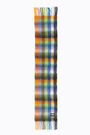 Bufanda mohair cuadros azul Bufanda mohair cuadros azul