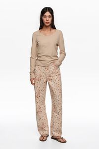 BARREL - Pantalon denim watercolor Dots