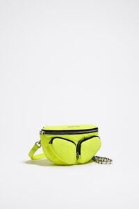 Bolso ri&ntilde;onera Pocket XS piel amarillo