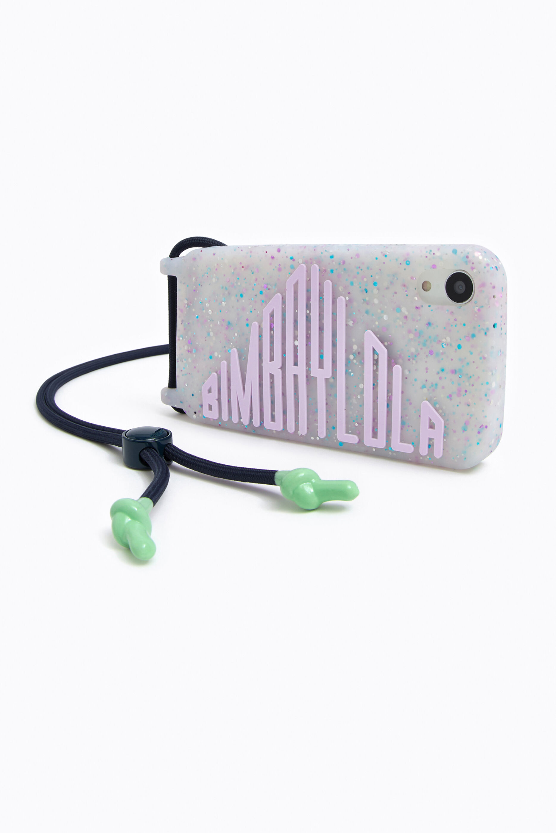 Funda iPhone XR confeti lila