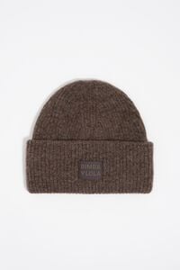 Gorro punto marr&oacute;n oscuro