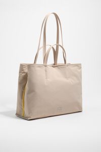Bolso shopper Chihuahua gabardina arena
