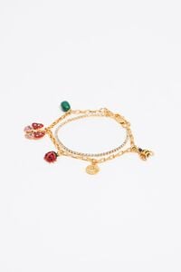 Pulsera cristales mariposa, mariquita y abeja Pulsera cristales mariposa, mariquita y abeja