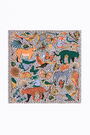 Chal animales y caracolas rosa Chal animales y caracolas rosa