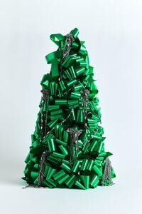 Broche nudo cristales plateado oscuro