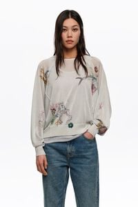 Jersey manga murcielago l&uacute;rex Seabed blanco roto