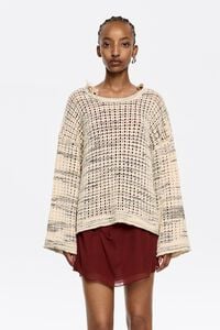 Jersey boxy algod&oacute;n marfil