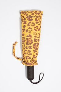 Paraguas estampado leopardo amarillo