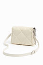 Bolso bandolera acolchado nylon marfil Bolso bandolera acolchado nylon marfil