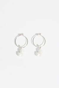 Pendientes aro perro perla