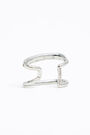 Pendiente ear cuff metal doble Pendiente ear cuff metal doble
