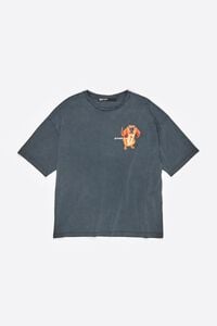 Camiseta logo teckel azul gris&aacute;ceo